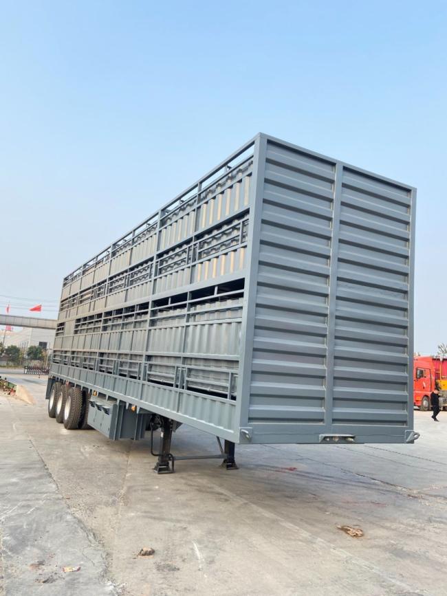 China Brand New Anton Livestock Bulk Goods Truck Trailer Fence Cargo Semi Trailer Can Be Customizable