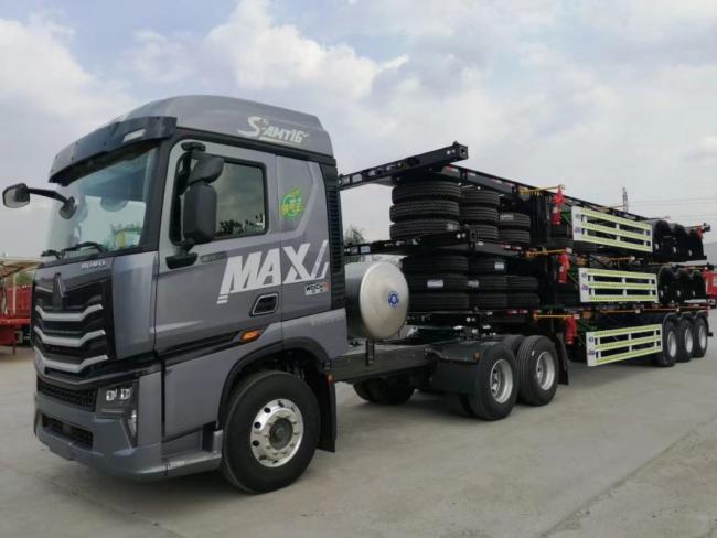 Container Chassis Trailer Container Skeletal Chassis Semi Truck Trailer