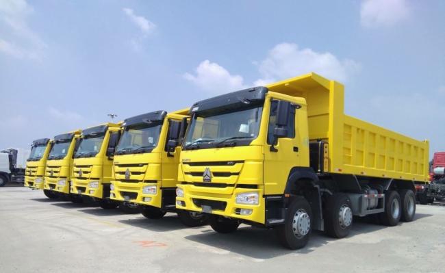 New Sinotruk HOWO 8*4 Used Transport Tipper Diesel Manual Dump Truck