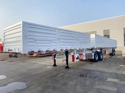 Multi Axles Cargo Truck Semi Trailer With High Side Wall And Drop Sidewall