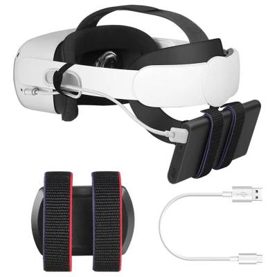 中国 Oculusの探求2電池の革紐調節可能な固定VRのヘッドホーンの革紐 販売のため