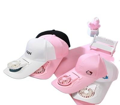 China Wholesale Price Portable USB Charging Fan Hat Unisex Adjustable Summer Sports Baseball Hats  UV Protect Visors Mini Cooler Fan for sale