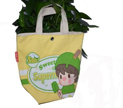 China Fashion OEM portable  cotton Lunch  bag customize  canvas women Shopping  shoulder bag Tote  school bag for kids for sale
