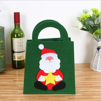 China 20*28cm Felt Tote Bag Cartoon DIY Designer Christmas Handbags for sale