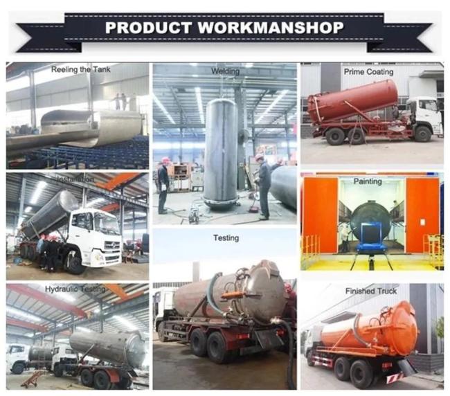 Japan Giga Washing Fecal Suction Vacuum Sewage Tanker Truck Price