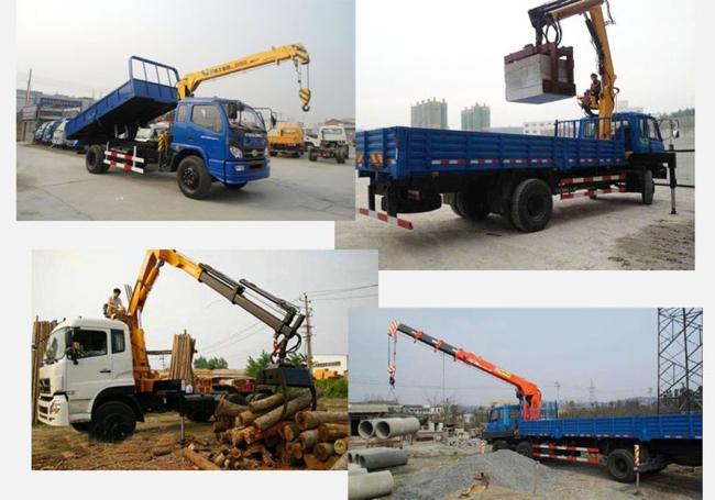 Japan Kv600 Lorry Mini Truck Mounted Lqs78A Knuckle Boom Crane Price