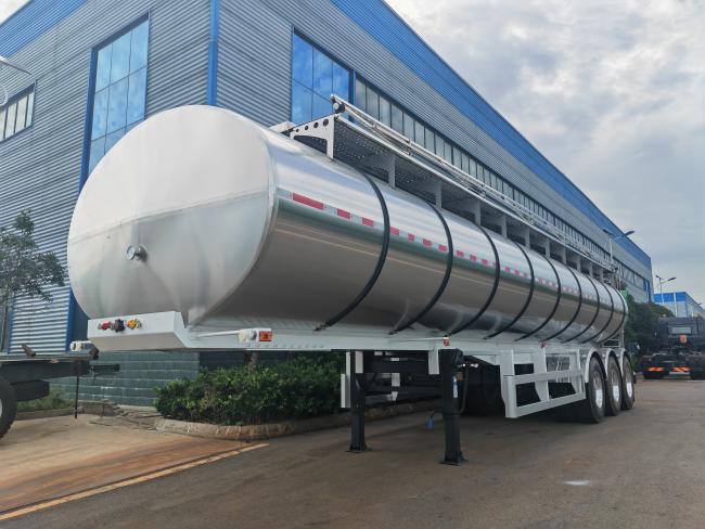 3 Axle Stainless Steel Trailer - Front View