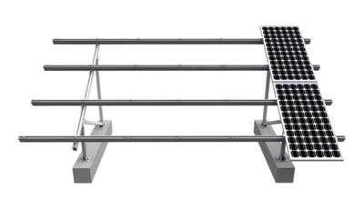 China Durable Solar Panel Flat Roof Mounting Kits , Rapid Installation Photovoltaic Mounting System for sale