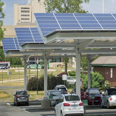 China AL 6005-T5 SUS 304 Solar Carport Structures For Open Filed Projects for sale