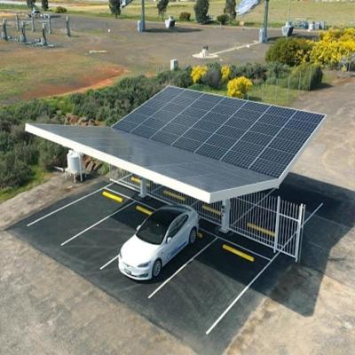 China On / Off Grid Solar Carport Systems With metal roofing sheet solar bracket solar mounting system for sale