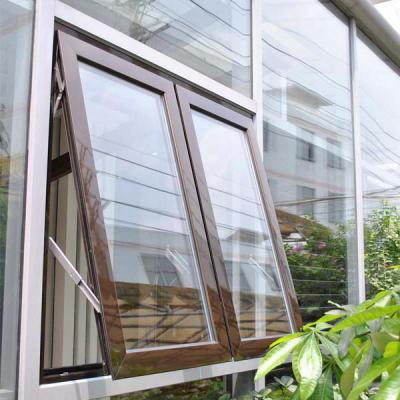 China Double Glazing Aluminum Storm Windows Rain Proof Breathable Alloy Awning Window for sale