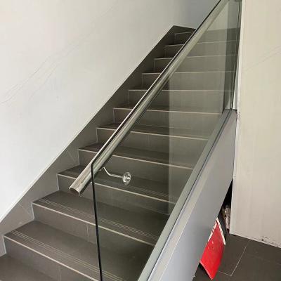 China 90mm - 120mm Height Glass Railing Powder Coated / Polished / Brushed / Anodized for sale