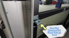 One Way Transparent Glass Garage Door-FASECBuildings