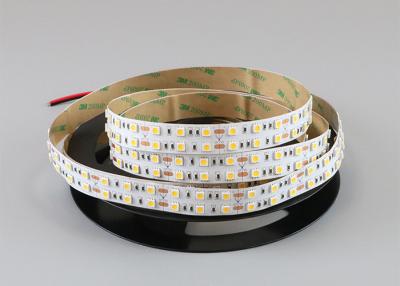 China Warm White LED Flexible Strip Lights , Flexible Waterproof LED Strip for sale
