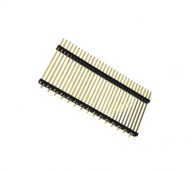 China 1.5A Pitch 1.0mm Pin Header Single Row Gold Plated PA6T Black Automotive for sale