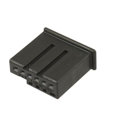 China 6 vivienda del conector del Pin PBT GF15 MQS para el conector de cable auto de la haz de cables 1-969489-1 en venta