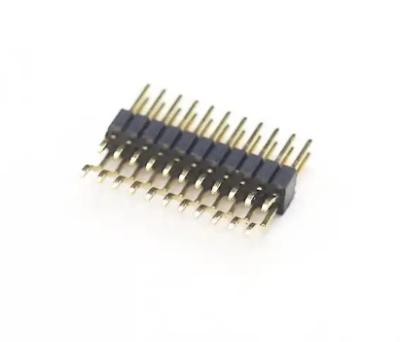 China Dual Row 1.27mm Pin Header SMD SMT Right Angle PA6T PA9T LCP for sale