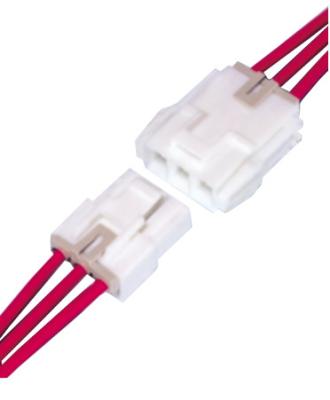 China 6.2mm Pitch Conn Housing Wire To Wire Wafer Connector 1-4pin White PA66 for sale