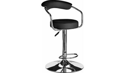 China Round Adjustable Padded Counter Top Bar Stools With Backs 58cm-80cm Height for sale