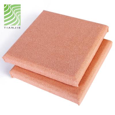 China Modern Tianjie Design Fabric 25mm Acoustic Panels Fire Retardant And Eco-friendly Decoration Office Acoustic Panels For Gym for sale