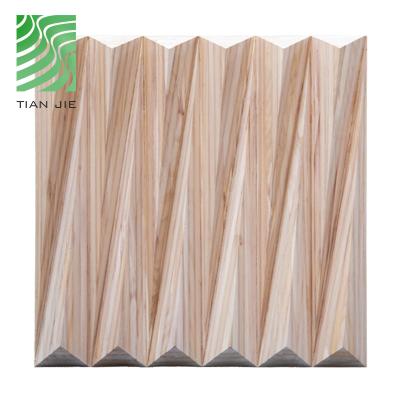 China Modern Wooden Acoustic Panels Solid Wood Diffuser Hanging Acoustic Panel For Recording Room for sale