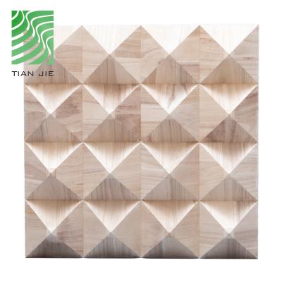 China Traditional Soundproof Panels Recording Room Diffusers Solid Wood 3d Panels Soundproof Wooden Acoustic Diffuser for sale