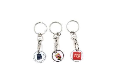 China Coloring Logo Personalized Metal Keychains 2D Or 3D Effect For Supermarket for sale