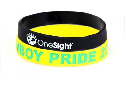 China Personalized Sports Silicone Wristbands For Office , Party Non Toxic for sale