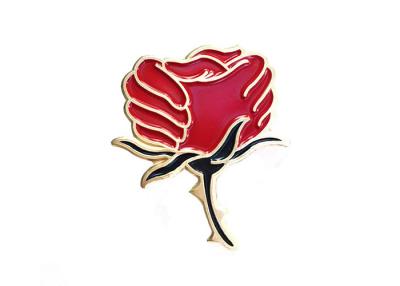 China Rose Bike Enamel Badge Metal Icon Men 'S Jewelry / Custom Enamel Pins for sale