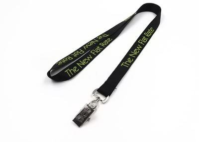 China Exhibition Use Imprinted Nylon Lanyards Pantone Color For ID Card Holder for sale
