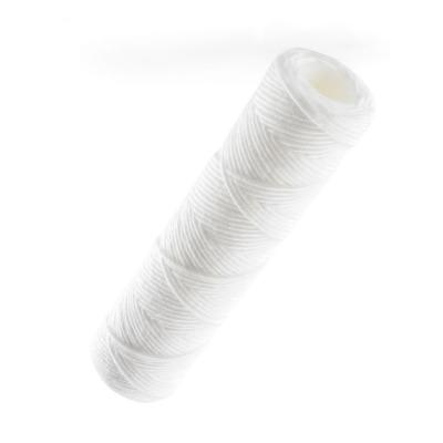 China 0.68 kg 40*2.5inch PP Cotton Front Security Filter Glass Fiber Nylon Spiral Wound Filter Element for sale