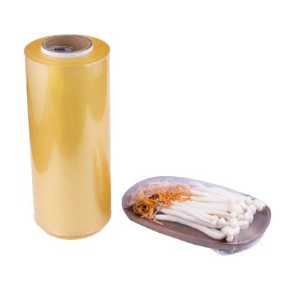 China Food Grade Mushroom Compostable Plastic Wrap Film PVC Plastic Film Wrap For Packing for sale