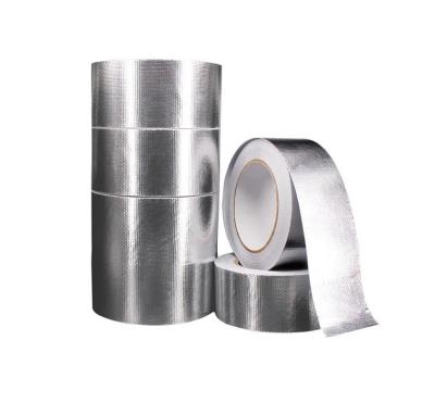 China HVAC Fireproof Aluminium Foil Waterproof Tape Fiberglass Thermal Insulation Tape for sale