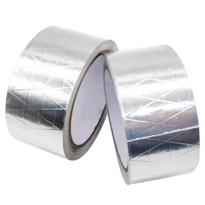 China 3 Way FSK Solvent Acrylic Aluminum Foil Tape HVAC Reinforced Scrim Kraft Tape for sale