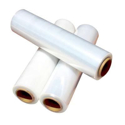 China Manual LLDPE clear hand pallet wrap Film Roll For Packing for sale