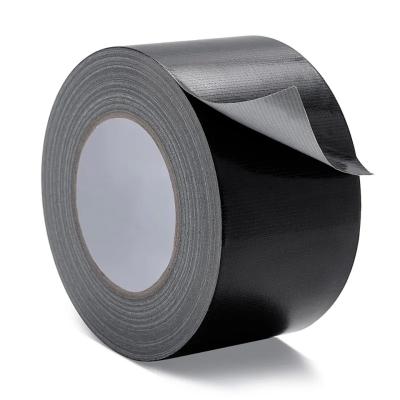 China Fita adesiva do resíduo de Duck Fabric Tape Black No do Gaffer à venda