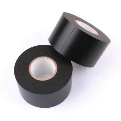 中国 テープを包む頑丈な銀製ポリ塩化ビニールのガム テープ強い付着力の黒いポリ塩化ビニールの管 販売のため