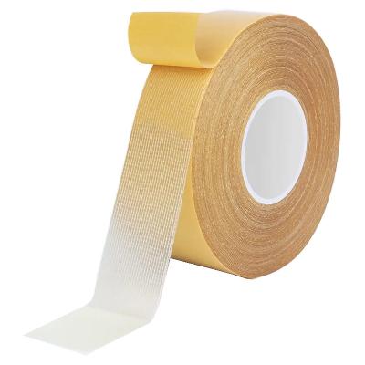 China Strong Adhesive Carpet Duck Tape Double Sided Double Side 35Mesh Fabric Cloth Duct Tape for sale