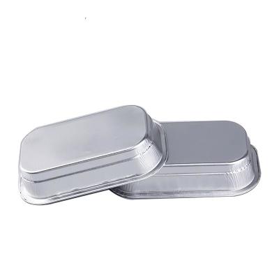 China cazuela de aluminio Pan With Lid de la línea aérea del aeroplano de los envases de comida del papel de aluminio 320ml en venta