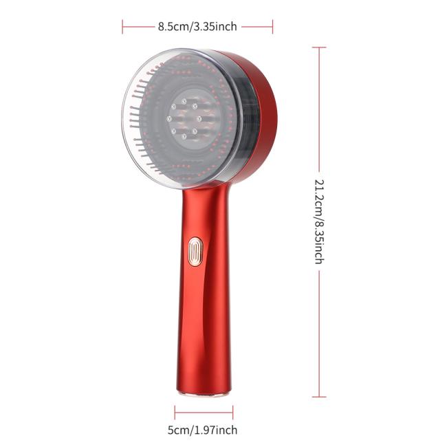 Scalp massager brush packaging and accessories