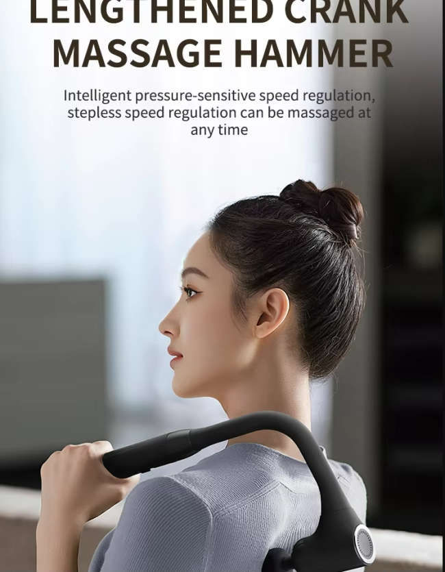 Massage hammer charging and power features