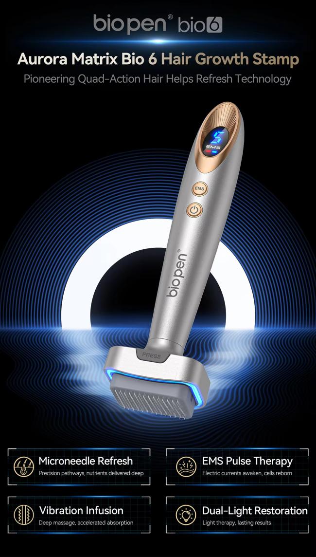 Professional 4D Hair Growth Microneedling Device