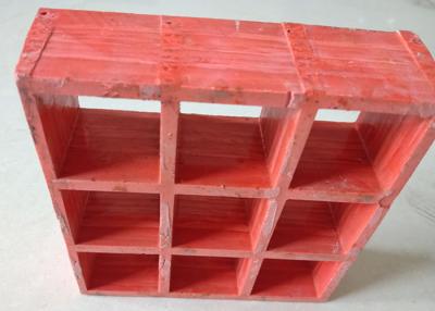 China Red Fiberglass Reinforced Grating For Processing Refinery Plantform for sale