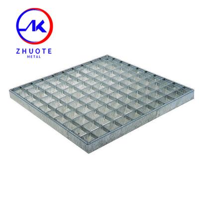 China Mesh Floor 1000 X 1000 Galvanised Steel Grating Press Sheet Flat Bar 30x2mm for sale