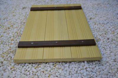 China Indoor WPC Composite Wall Cladding , Composite Wood Wall Covering Yellow for sale