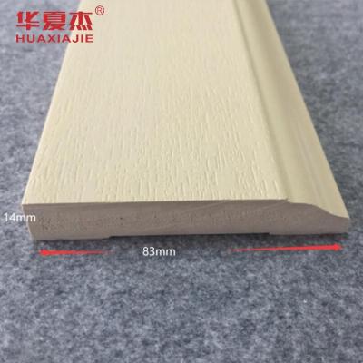 China Wood Grain Coating WPC Door Architrave Frame Baseboard Indoor Decoration for sale