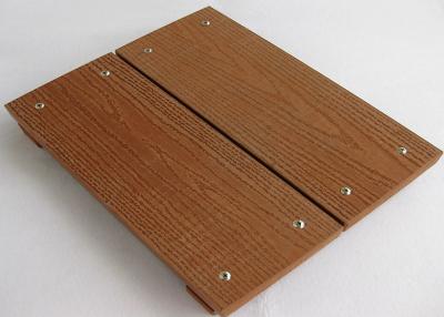 China Anti-Mould Composite Wood Decking Flooring / Boardwalk For Park Floor for sale