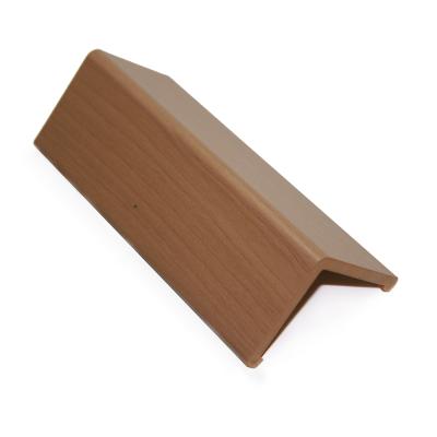 China Anti Collision PVC Corner Strips Right Angle Wood Colors 50 X 50mm for sale