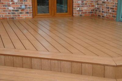 China Totally Recyclable WPC Composite Decking Timber For Garage Flooring for sale