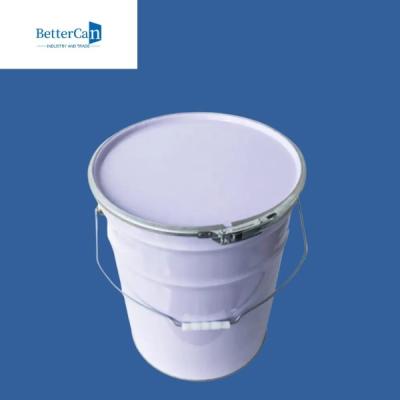 China cilindro livre da cubeta de 5 galões do balde BPA da cubeta da pintura do metal 16L com tampa à venda